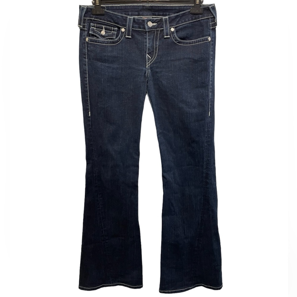 True Religion Joey Low Rise Bootcut Dark Blue Jeans, Women’s Size 32, 32 Inseam